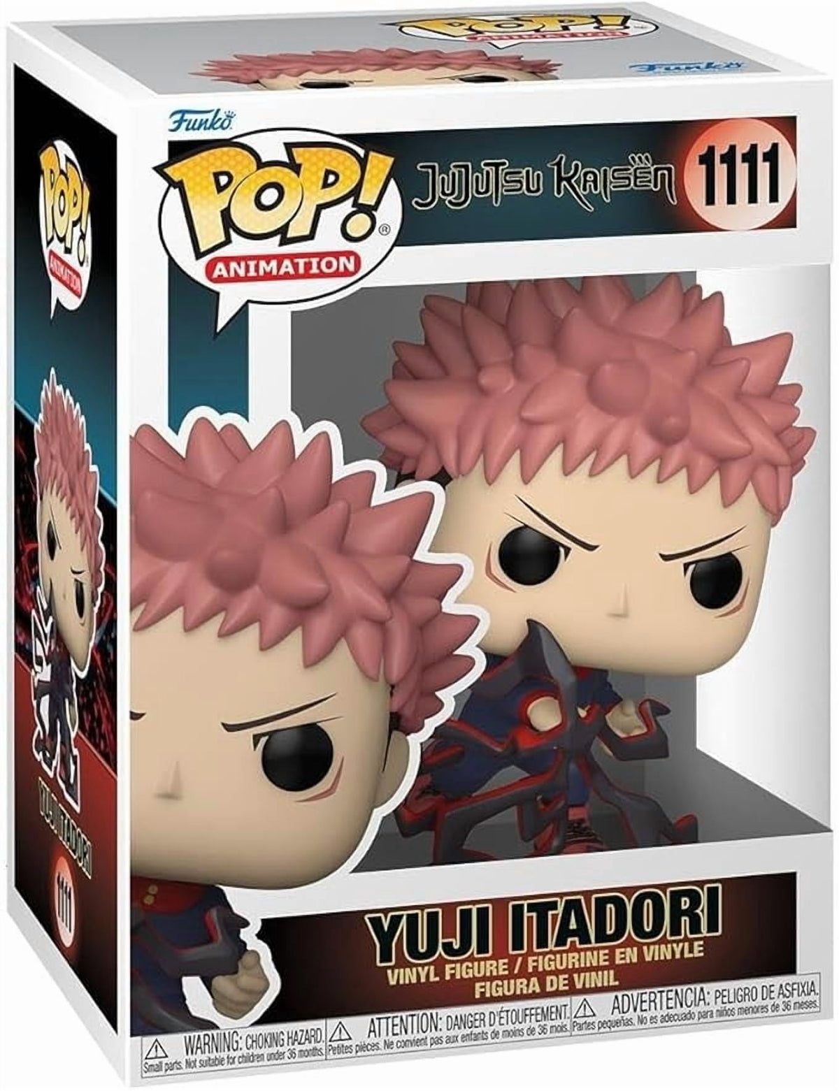 Funko Pop Collectible Vinyl Figures, Jujustu Kaisen Itadori, 6", 1lb