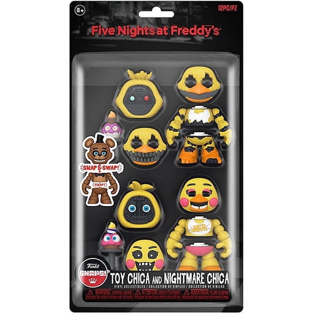 Funko SNAPS! 2-Pack Figure Set - Five Nights at Freddy's - NIGHTMARE CHICA & TOY CHICA (12 Pieces)
