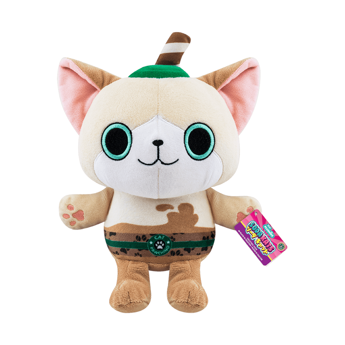 Paka Paka Plush: Soda Kat- 7" Cat Pawchino