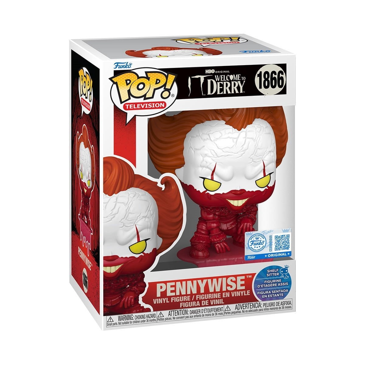 Funko Pop Vinyl Figure It Welcome to Derry Pennywise Bloody Shelf Sitter Entertainment Earth Exclusive1866