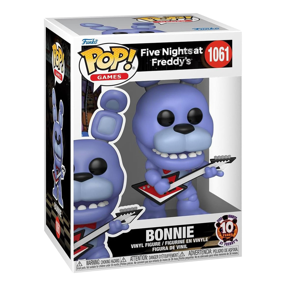 Funko Pop Games Five Nights at Freddy's 1061 Bonnie 10th Anniversary Figure